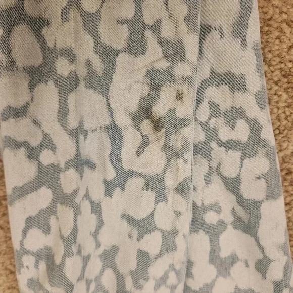 Current Elliot Inky Leopard Blue High Waist Stiletto Jeans Size 29 #F165 - Picture 6 of 6